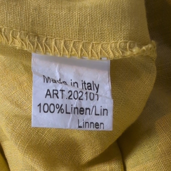 Lungo L'Arno 100% Linen Tunic Top - Picture 8 of 9